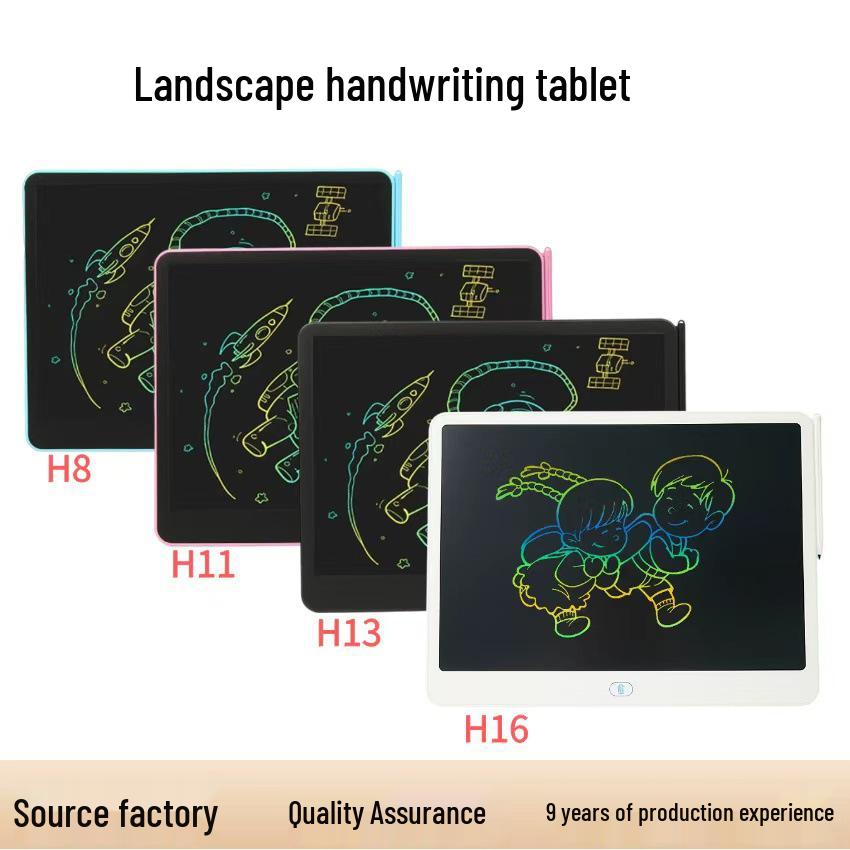 Children's LCD Vertical & Horizontal Writing Tablet - Drawing & Writing Board with European Standard Qualification.