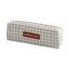 School Supplies Brief Style Geometry grid Canvas Pencil Case Pen Holder Pencil Pouch Pen Case