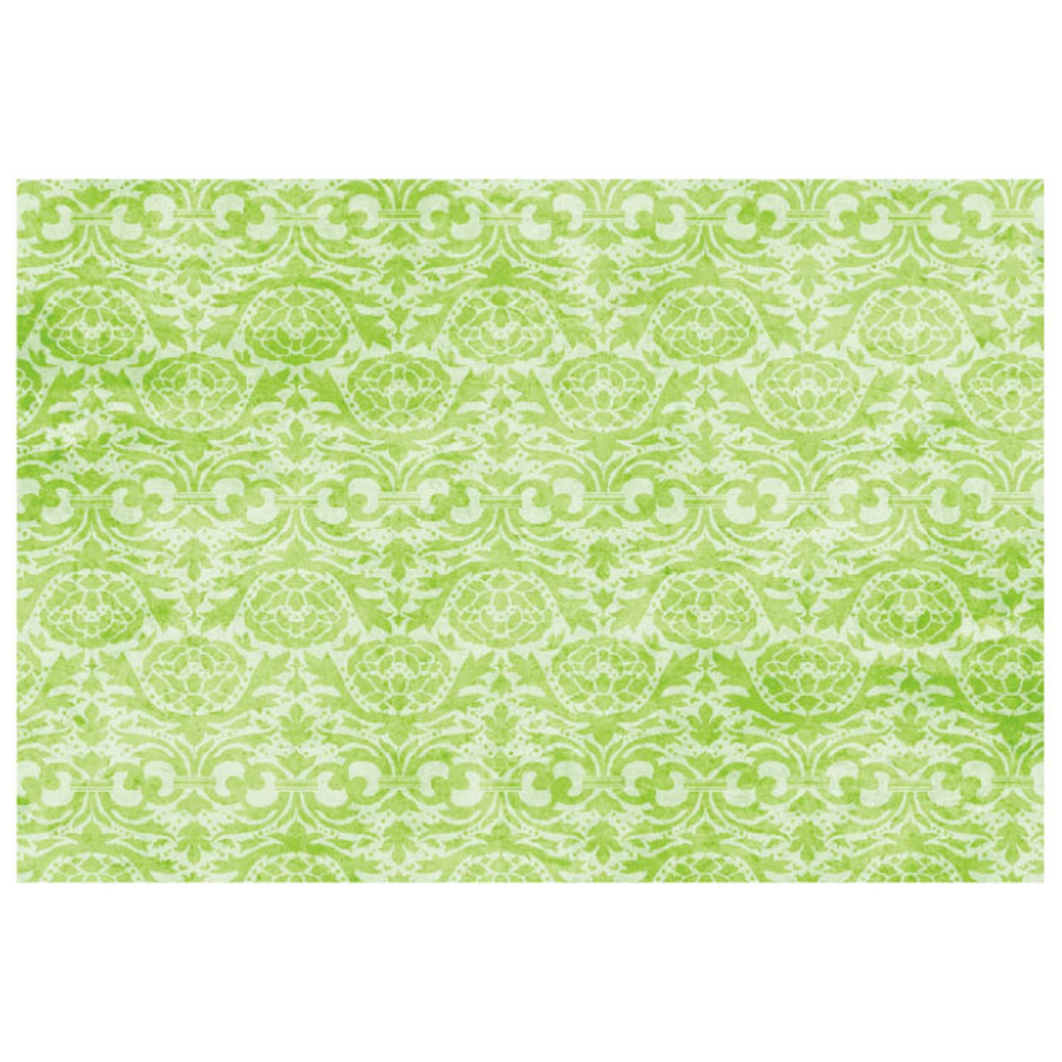 Nagao Damask Set of Made in Product 222730 Placemats, Green, 26x38cm, 100, Japan, Code зелёный