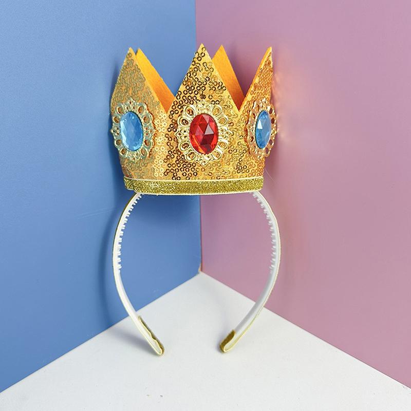 Cosplay Princess Crown Headband Custome Girls Halloween Carnival Party Role Suit Headwear Accessories