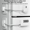 New Digital Password Limit Positioning Combination Lock Baby Safety Children Protection Sliding Closet Window Safety Fridge Lock