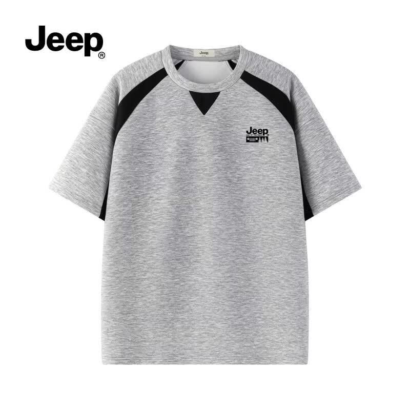 JEEP Men s American Colorblock V-Neck Short Sleeve T-Shirt XL