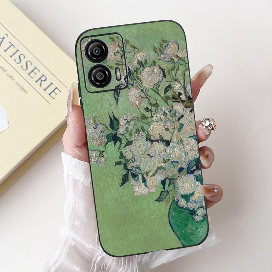Shockproof Case For Motorola Moto G53 G73 5G Cover Cute Cactus Rabbit Cartoon Soft Silicone Matte Funda For MotoG53 MotoG73 Capa
