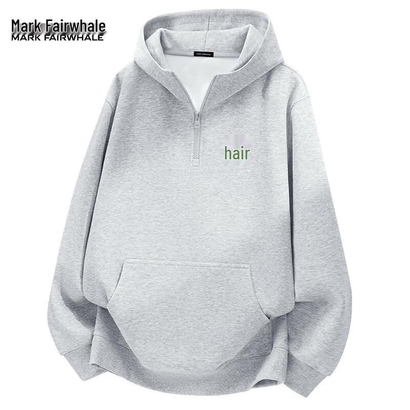 

Mark Fairwhale Men s Loose Heavyweight Half-Zip Hoodie XL