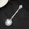Coffee Spoon Carved Teaspoon Vintage European Palace Design Tableware Dessert Spoons for Kitchen Dining Bar Milk Tea Shops Cocktail Mixing