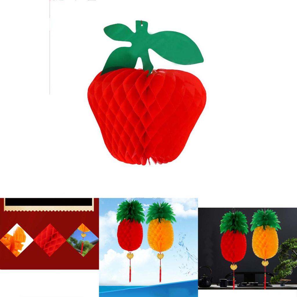 Exquisite Pineapple Apple Lanterns For Joyful Happy New Year Celebrations And Festive Decor