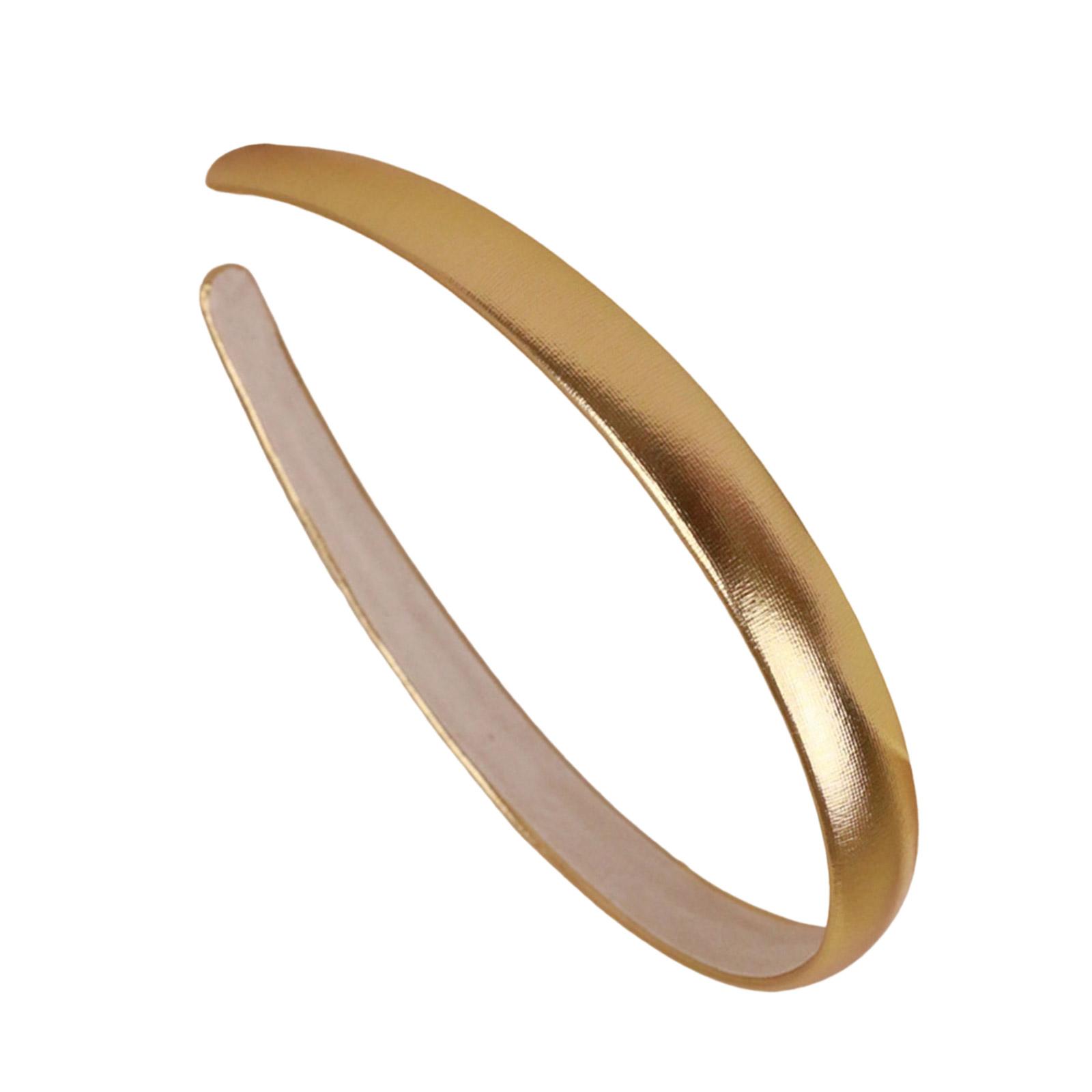 

Атласная повязка на голову для женщин, регулируемая, тонкий дизайн, ткань, свадебная вечеринка, головной убор, реквизит, стильное украшение для головы золотой