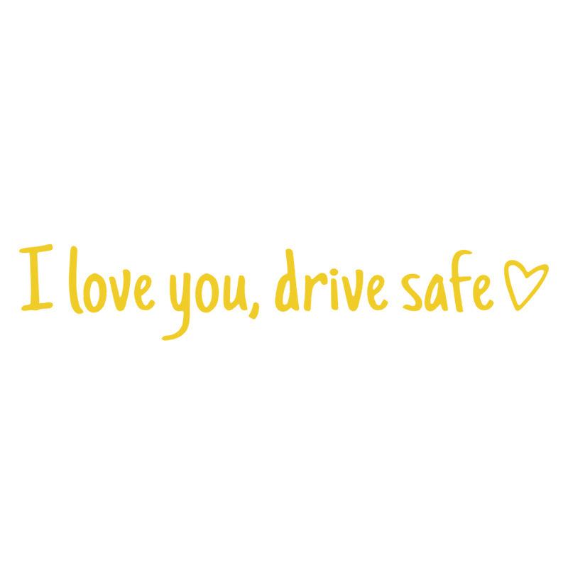 

Drive Safe Waterproof Vinyl Car Rearview Mirror Sticker 11x2 cm