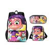 Abby Hatcher Backpack Pencil Case Shoulder Bag 3Pcs Set New Cartoon Print, Best Birthday Gift for Boys and Girls Going To School