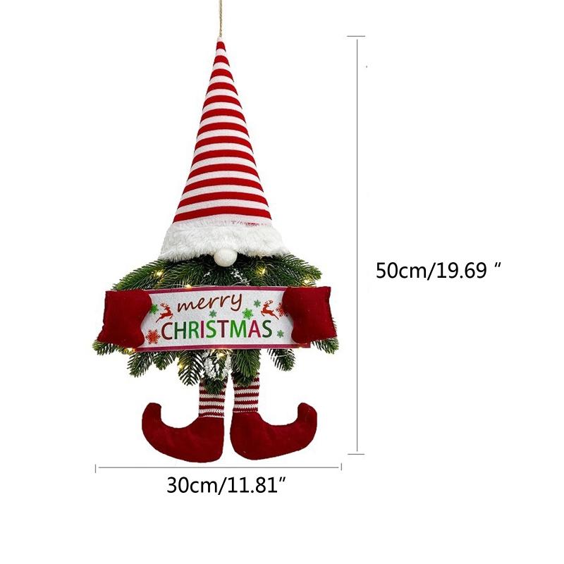 Christmas Ornaments Cute Santa Claus Faceless Old Man for Doll Hanging Pendant Cute Cartoon Ornaments for Children Gift