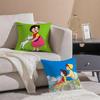 Anime Heidi Una Ragazza Delle Alpi Icone Federa Cuscino Copricuscino in Lino Morbido Decorazione Per Divano Stanza di Casa