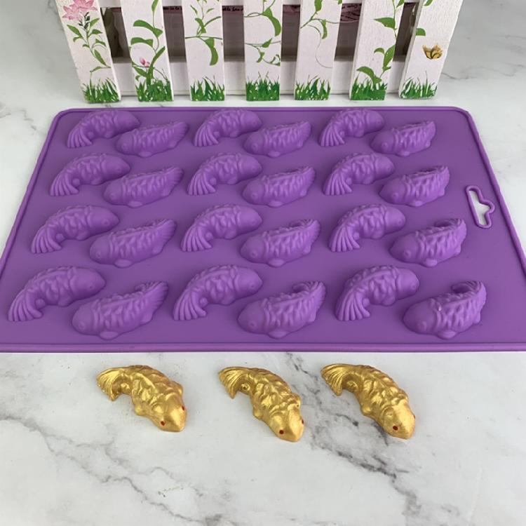 Silicone Cake Molds Carp Fish Shape Silicone Mould Fondant Chocolate Moulds