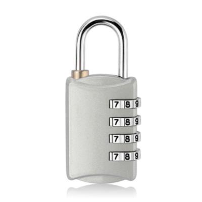 Candado de combinación de seguridad de aleación de zinc con código para maletas, archivadores, color plateado.