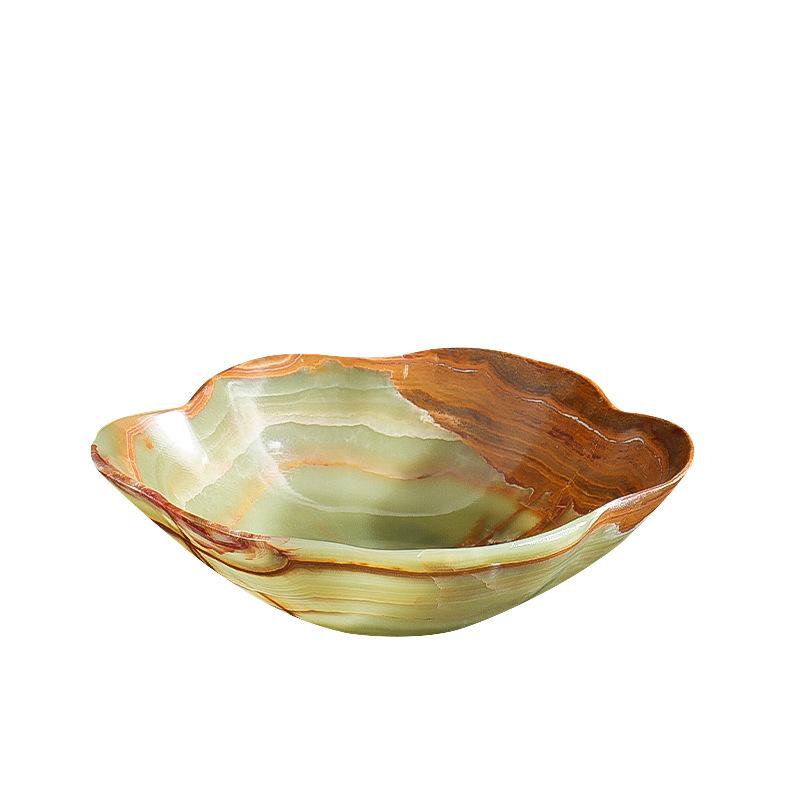 Marble fruit plate living room coffee table home dining table fruit plate