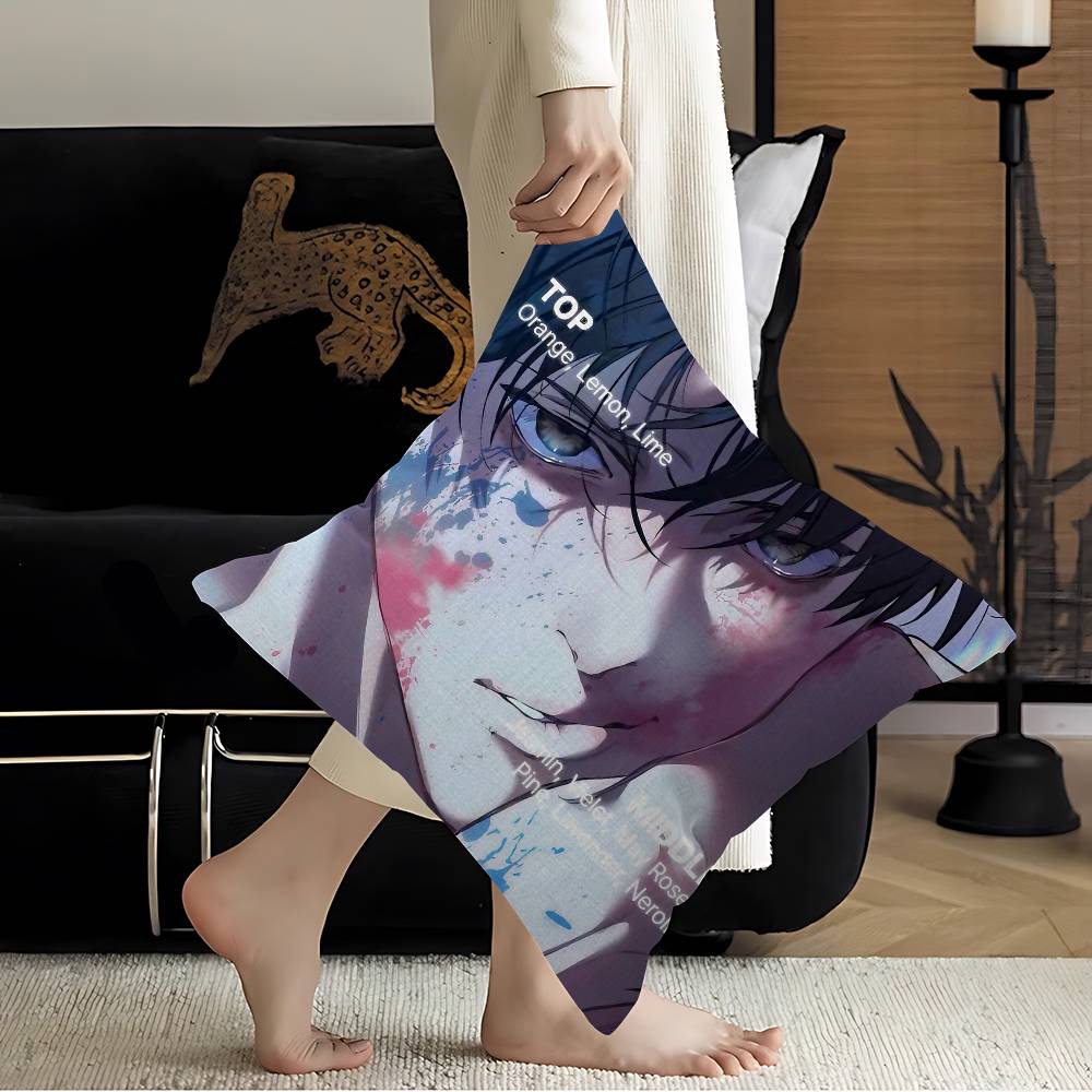 Anime Lost In The Cloud Cushion Cover Inches Farmhouse Decor Home Throw Pillow Covers for Couch Decorations