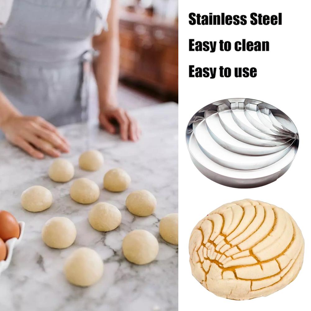 Steel Mexican Bread Mold Handmade Bread Biscuit Tools Bread Mold DIY Shell-Shaped Pas J2H6