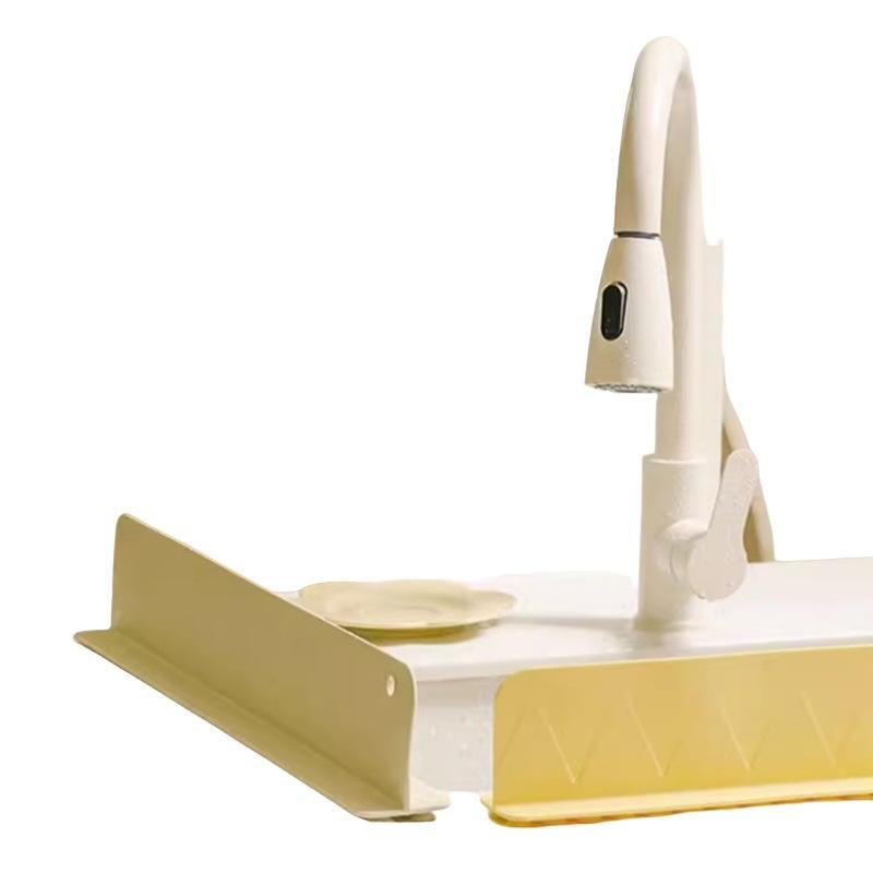 Sink Water Deflector, Kitchen Splash-proof Water Shield, Sink, Washbasin, Vegetable Washing Basin, Silicone Upright Water Deflector, Splash-proof