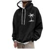 Men's Hooded Print Pattern Fashion Loose Men's And Women's Long Sleeve Hooded Sweatshirt