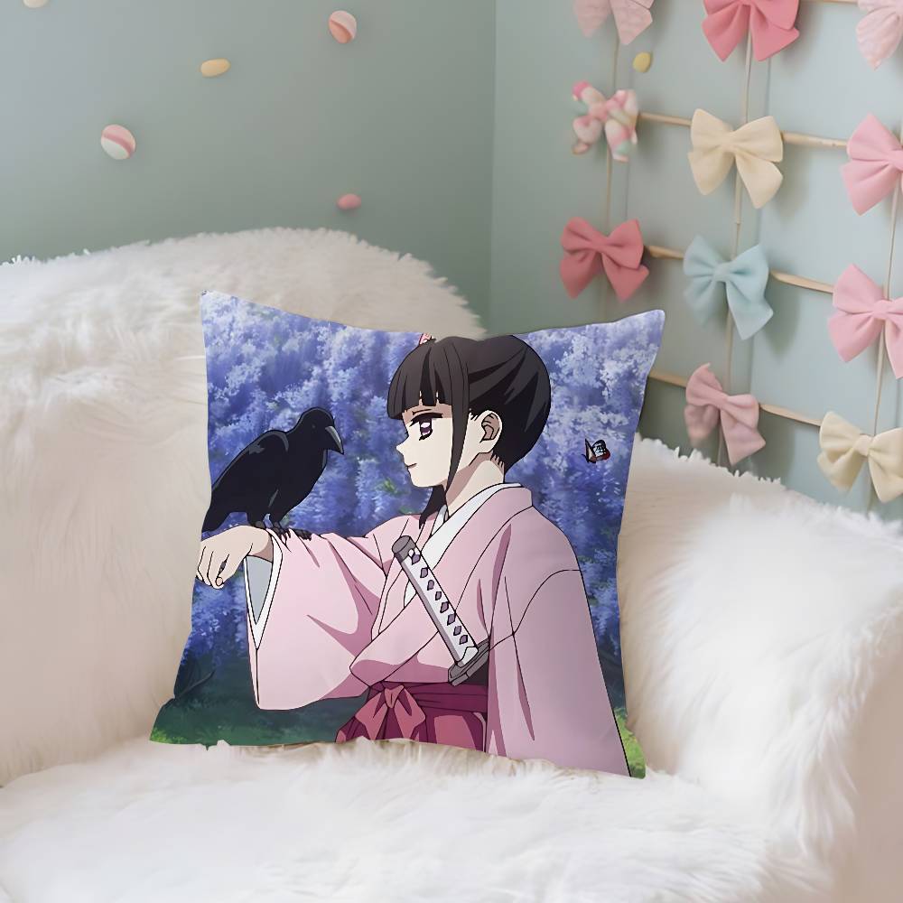Anime TsuyuriKanaos Case Plush Fabric Soft Pillowcase Double Sided Print Cushion Cover Household Gifts
