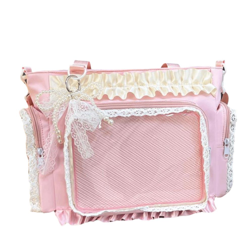 Ballett-Lolita Durchsichtige Umhängetasche Schleife Anime Umhängetasche Neue Tragetasche Partys