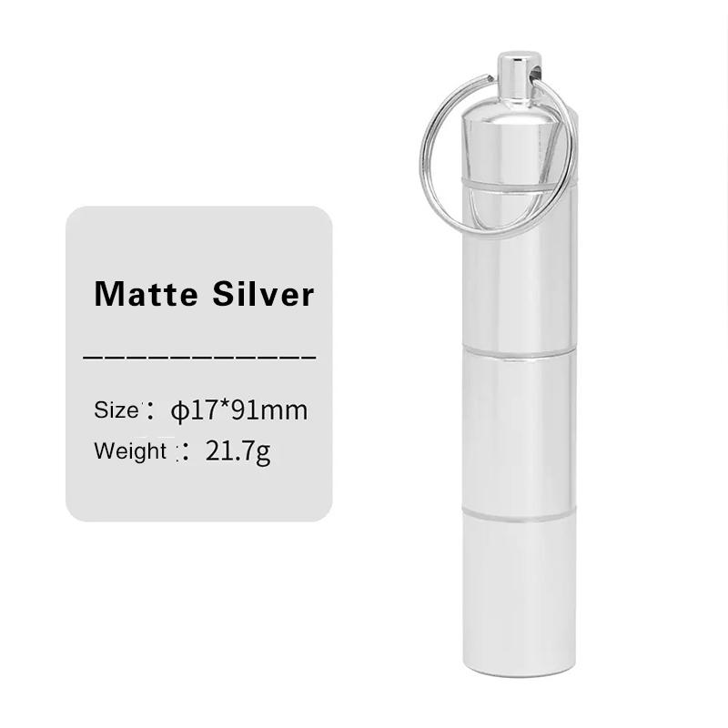 Compact Portable Waterproof Aluminum Medicine Case Sealed Three-Compartment Layered Design Outdoor Camping Travel Pill Organizer