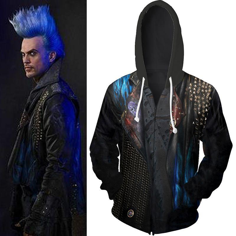 And Versatile Descendants 3 Hades Hoodie Cosplay Costume For Autumn Outdoor Activities**