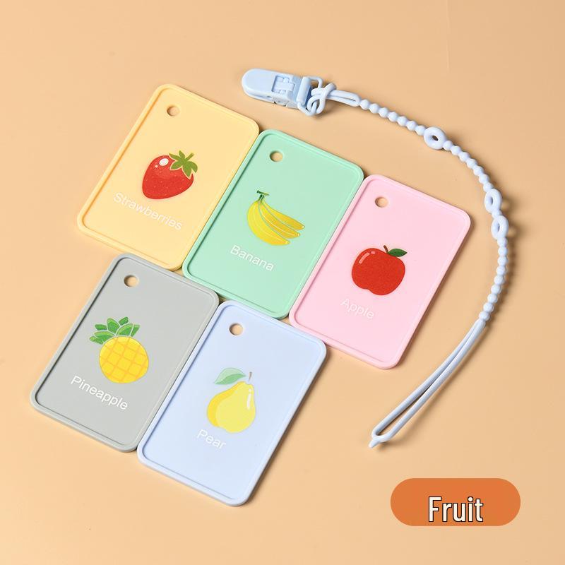 Cross-border Infant & Toddler Cognitive Cards: Educational & Parent-Child Learning Chart with Silicone Teether