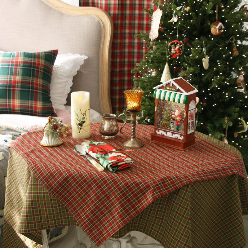 Antique Check Tablecloth/Dinning Tablecloth 140x170 Red Check (140x170)