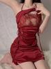 Sexy Woman Lingerie Babydoll Exotic Dress Role Play Maid Uniform Cosplay Costumes Lace Bra Porn Apparel Halloween Bride Set