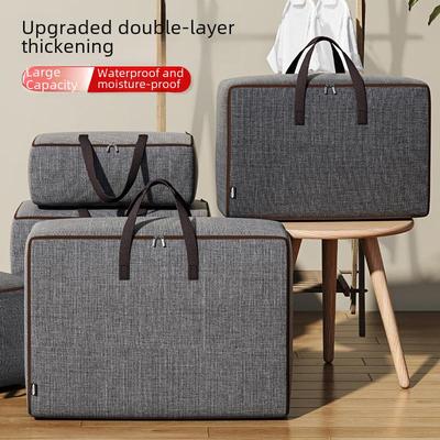Oxford Cloth Large Waterproof Quilt Storage Bag for Luggage and Dorm Organization
