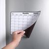 Magnetic Dry Erase Whiteboard for Fridge Reusable Monthly Calendar & Weekly Planner Blackboard Style Note Pad Kitchen Message Board