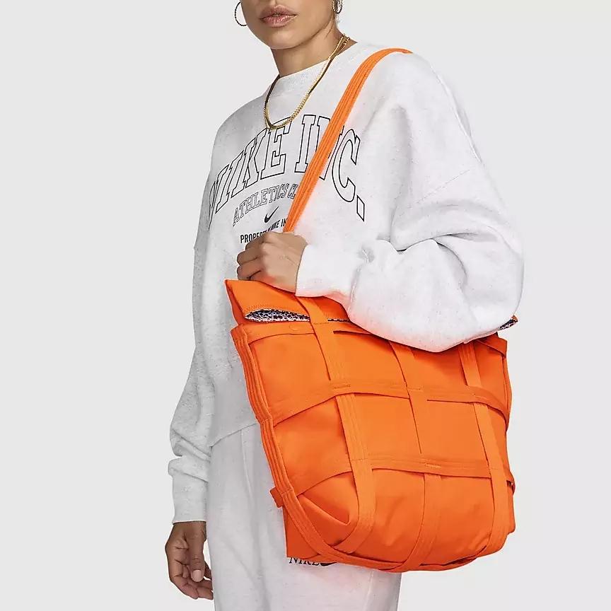 Nike Sportswear Electric Cargo Reversible 12L Tote Bag Total Orange/Black Casual HJ9025-902