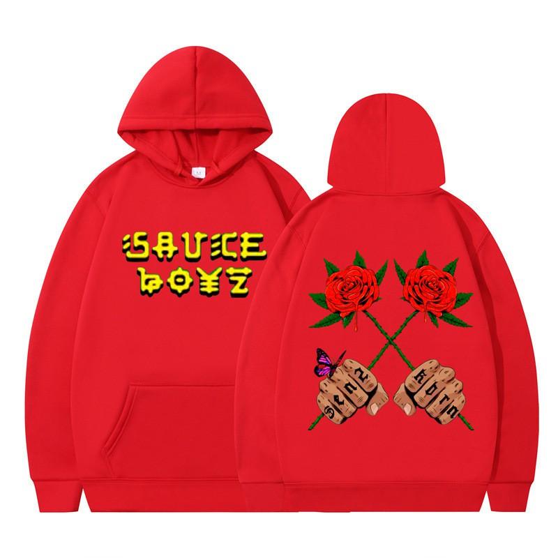 Oversized Hip Hop Hoodie Couples Street Style Printed Sweatshirt Casual Wear