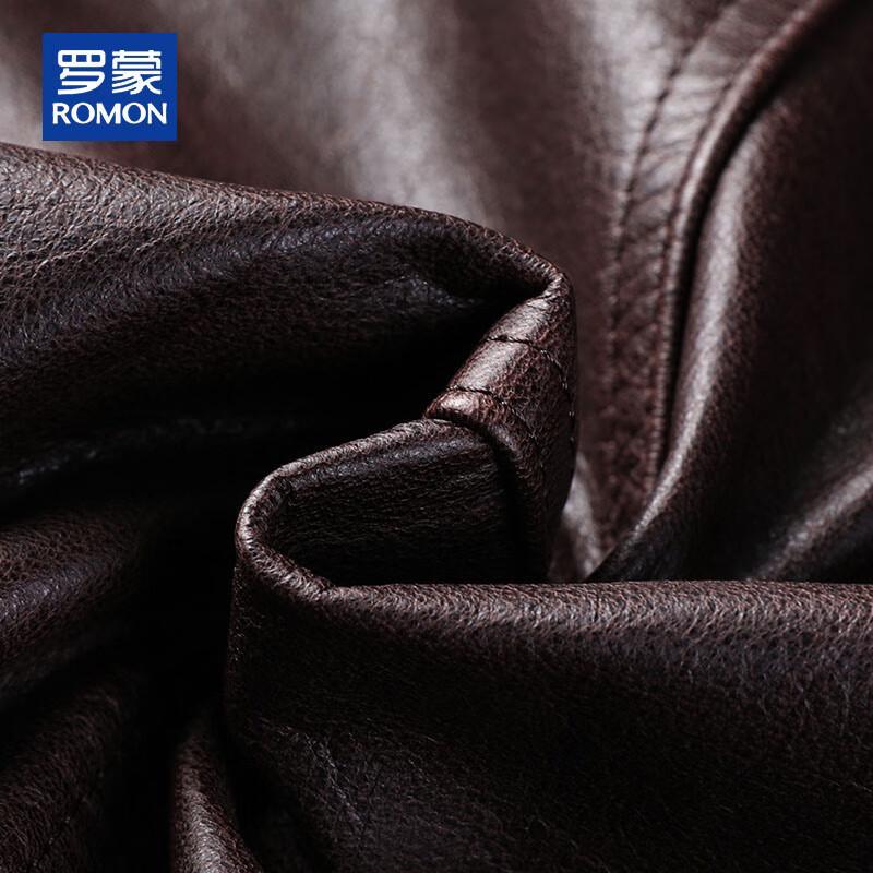 ROMON Men's Premium Leather Motorcycle Jacket