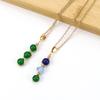 Hand-Wound Crystal Bead Agate Amethyst Pendant Necklace N709
