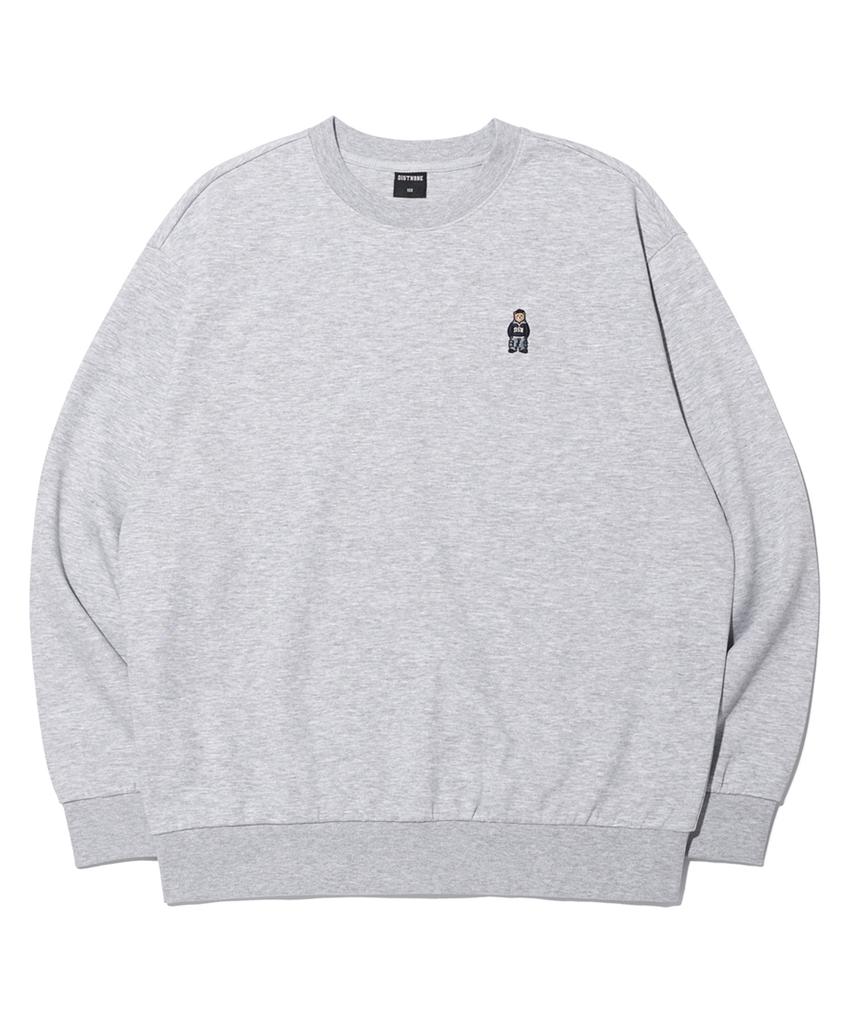 DISTN9NE Small Retro Bear Sweatshirt Lp8Tu741_Melange Grey