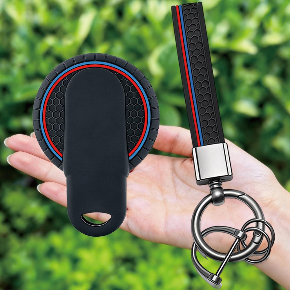 Silicone Shell Fob Holder Accessories for BMW Mini Cooper F55 F56 F57 F54 F60 JCW Clubman Countryman Car Remote Key Case Cover