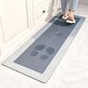 New Tech Super Absorbent Kitchen Mat Diatom Mud Pad Bathroom Pad Anti-Slip Carpet Mats Wipeable Wash Long Strip Carpet