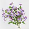 70cm Artificial Viola Tricolor Flower Plastic Handmade Silk Heartsease Flowers Real Touch Fake Flowers Home Office Decor