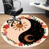 1pc DayNight YinYang Office Round Area Rug,  Mat Suitable For Office, Under Office Chairs Bedroom Living Room Home Decor, Room Deco