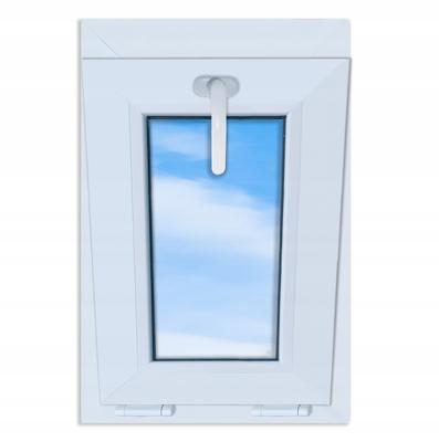 Białe okno PCV, uchylne, 40x60, nowe, 400x600, rozwierno-uchylne, dwuszybowe