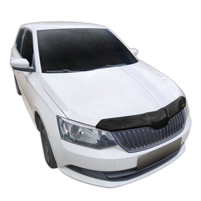 SCOUTT | Bra Capot Déflecteur Protection Pour Skoda Fabia 3 2014-2021, Aérodynamique, Assemblage Facile, Aucun perçage requis