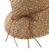 Straw UV Protection Wide Brim Sun With Actress Sun Khaki [LONTG] Hat, Hat, Women's, Hat, Hat, Handmade, Ribbon, Hat, Breathable, Cool, Stylish, Hat,
