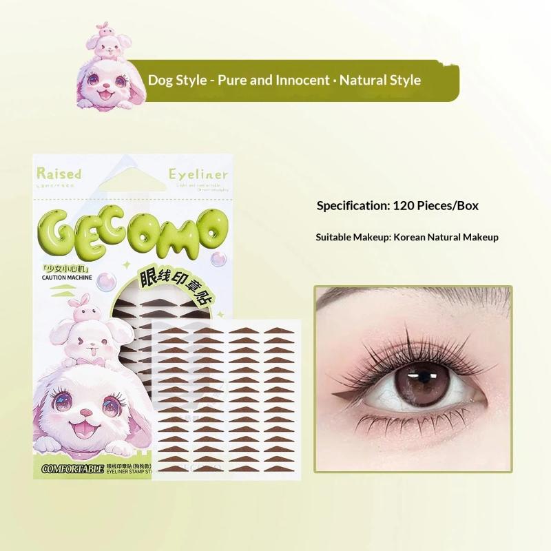 120/128Pieces/Box Eyeliner Stamp Stickers Beginner Friendly Eye Makeup Tools Quick Symmetrical Winged Eyeliner