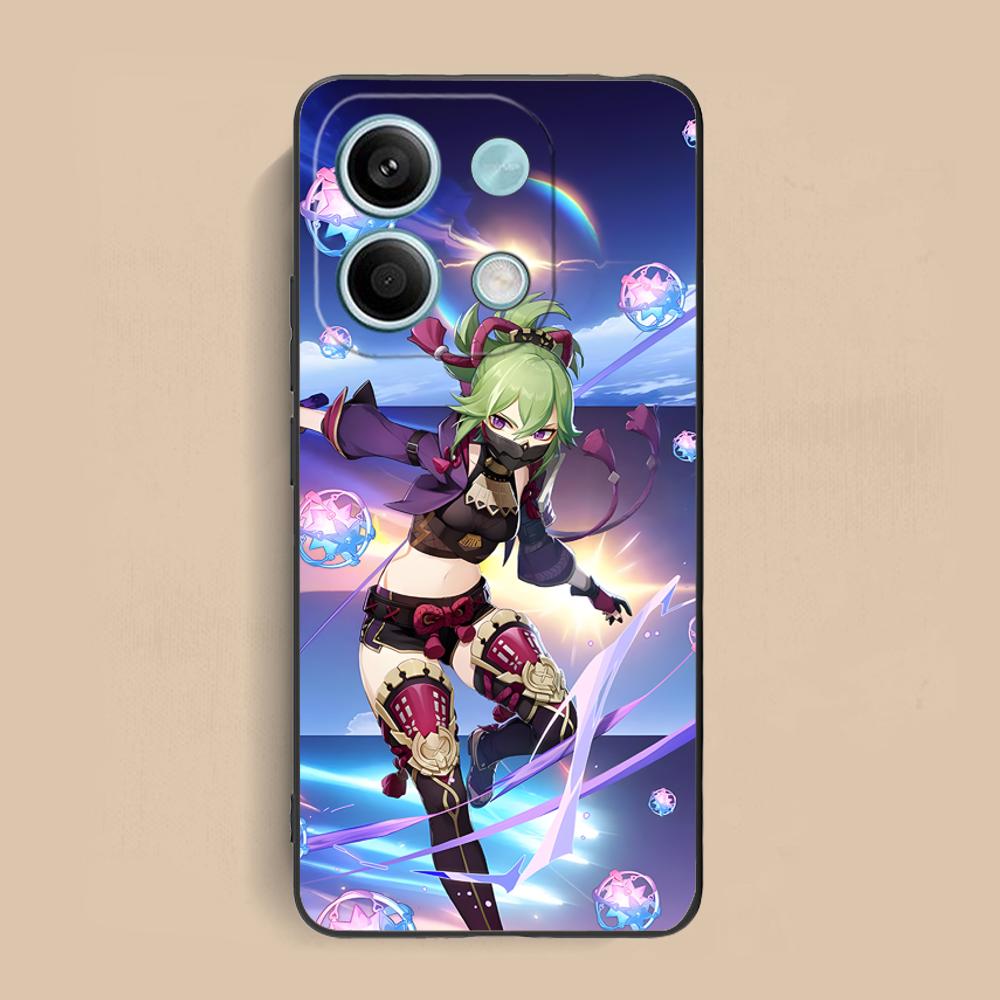 Game GI Kuki Shinobu Mobile Phone Case for Xiaomi Redmi 15 14 13 12 A5 3 2 1 C Plus 4G 5G Colorful Printing Cover Luxury Cover