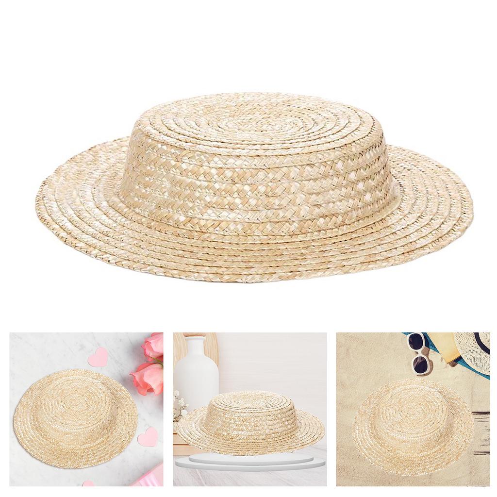 Handwoven Bonnet Hat Base Sun Protective Hat French Victorian Straw Hat Base Picnics Top Hat Vintage Panama Hat Accessory