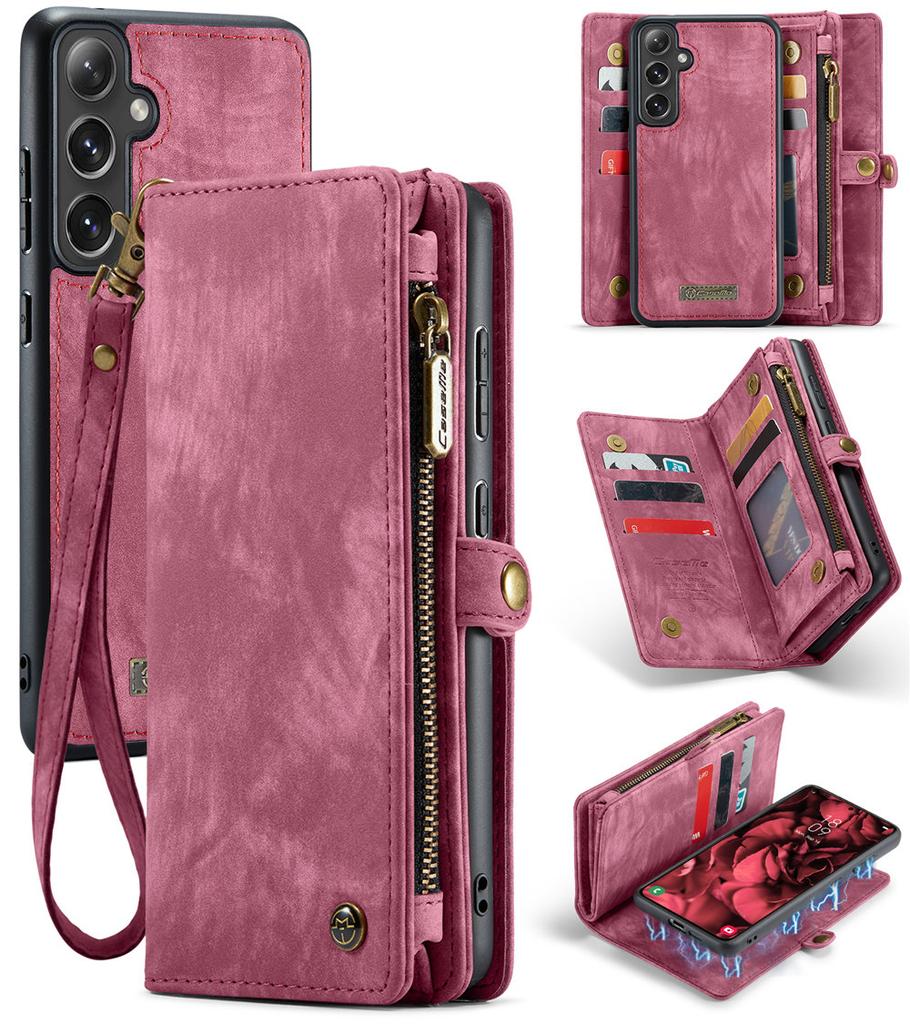 S24FE Wielofunkcyjne Etui Portfel na Telefon Dla Samsung Galaxy S24 FE Odpinane Magnetyczne Etui z Klapką Dla Galaxy S24FE Na Karty Coque