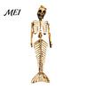 Halloween Skull Costume Gift Mermaid Skeleton Pendant Necklace, Gothic Dark Fantasy Jewelry Necklace for Women, Creative Spooky Accessory, Unique Edgy