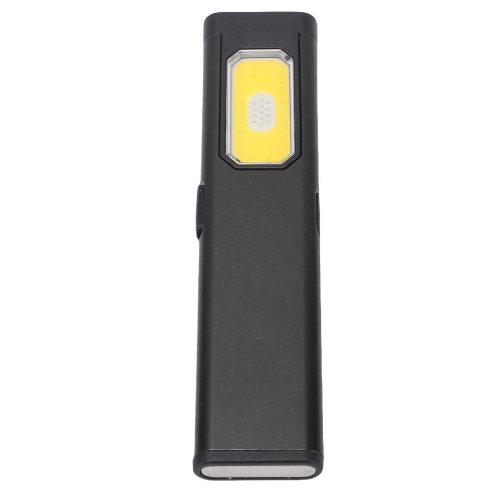 Magnetic EDC Flashlight Waterproofing 5 Gears Lighting Adjustable Portable Flat Pocket Flashlight for Camping Black