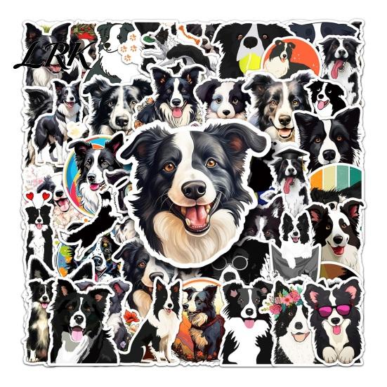 Personalized Laptop Accessories 50PCS Border Collie Stickers, Cute Dog Theme Decorative Waterproof Vinyl Decals for Journals And DIY Crafts